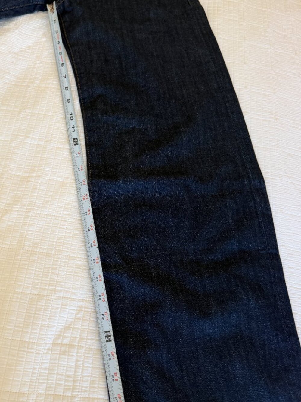 FRAME The Off Duty Drawstring Bow High Rise Jeans in Rinse 26 - Picture 5 of 13